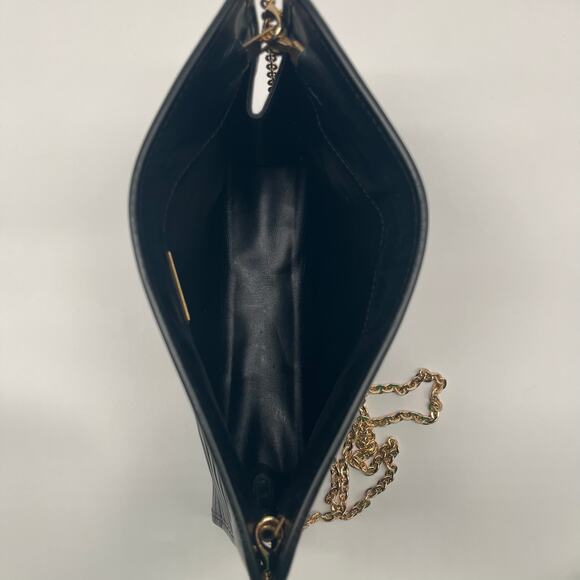 MARIO VALENTINO Leather Clutch or Crossbody Bag, Black, AUTHENTIC LUXURY - Picture 6 of 10